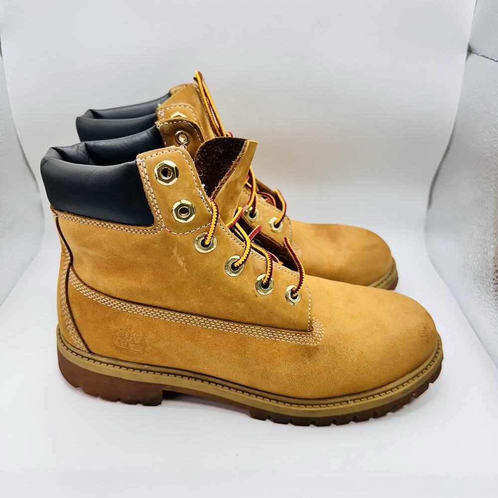 Timberland Kids 6" Premium Waterproof Boots Wheat Nubuck US Kids 6 / EUR 39